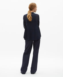 The Kooples FEMME NAVY chemise plissée marine
