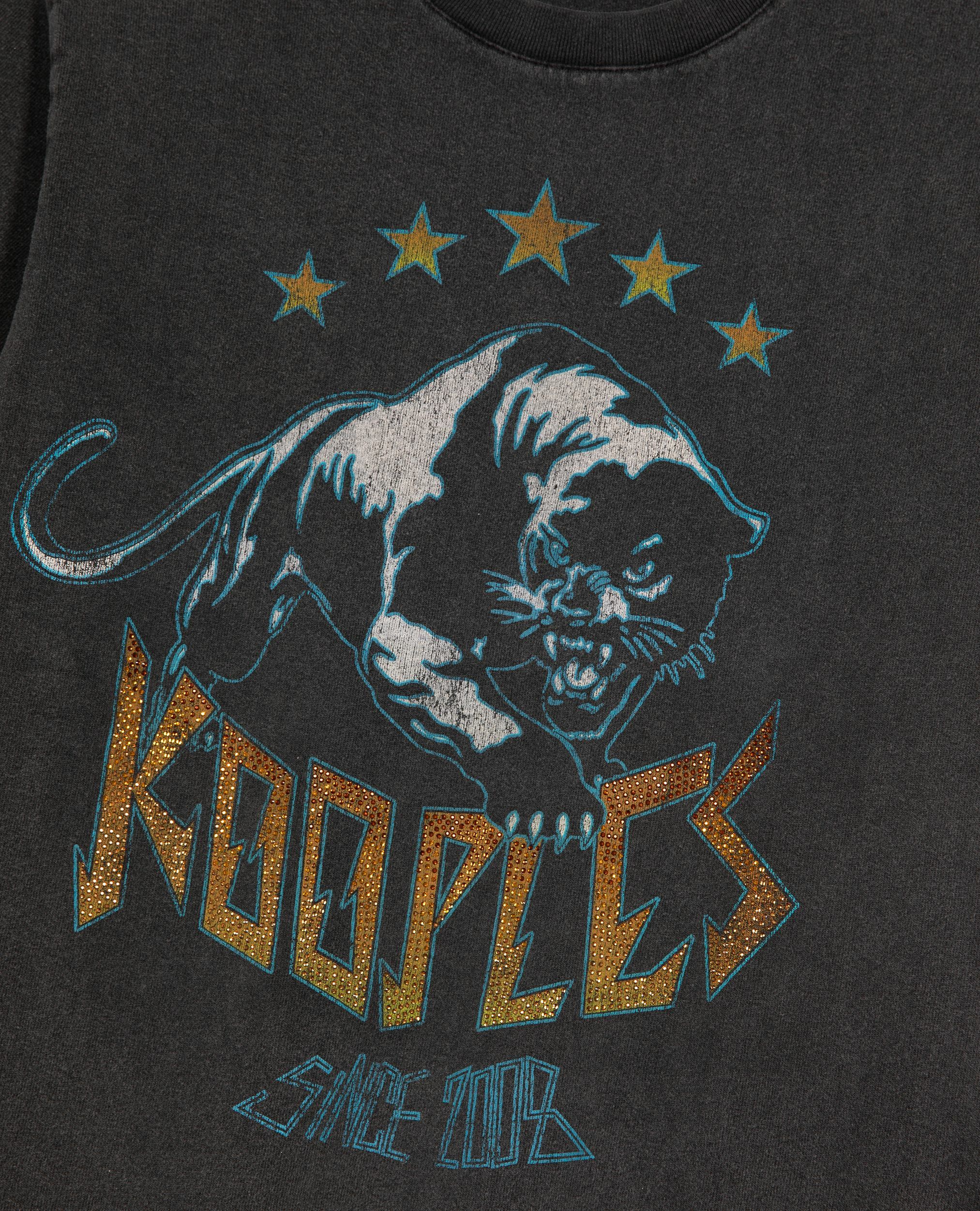T-shirt avec sérigraphie noir délavé, BLACK WASHED, hi-res image number null
