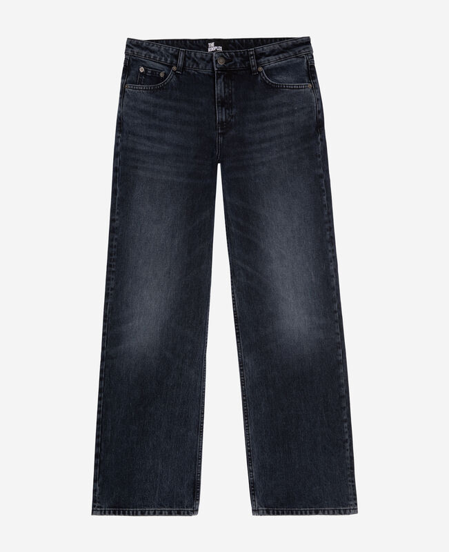 The Kooples FEMME BLUE ELECTRIC jean large bleu foncé