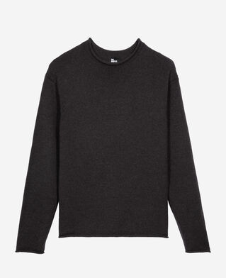 The Kooples MEN MIDDLE GREY MEL grey wool sweater