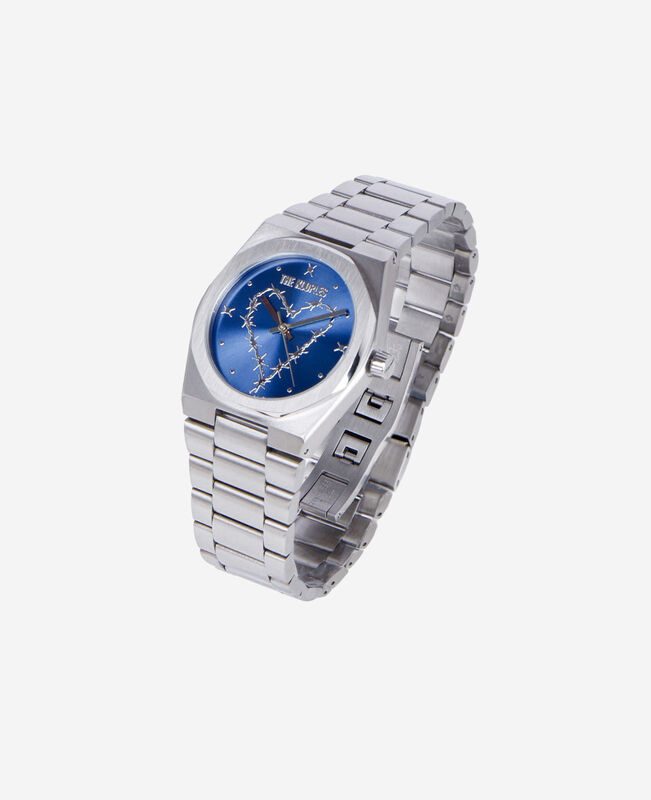 The Kooples MIXTE NAVY / SILVER montre avec coeur cadran bleu