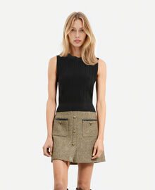 The Kooples FEMME BLACK top en maille noir