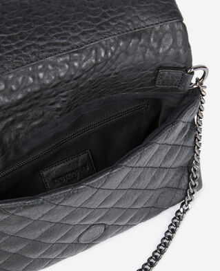 The Kooples DAMEN BLACK heritage kleine schwarze ledertasche
