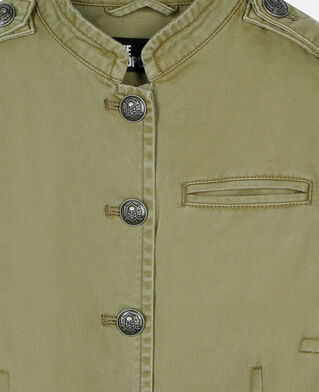 The Kooples WOMEN OLIVE NIGHT khaki officer style jacket