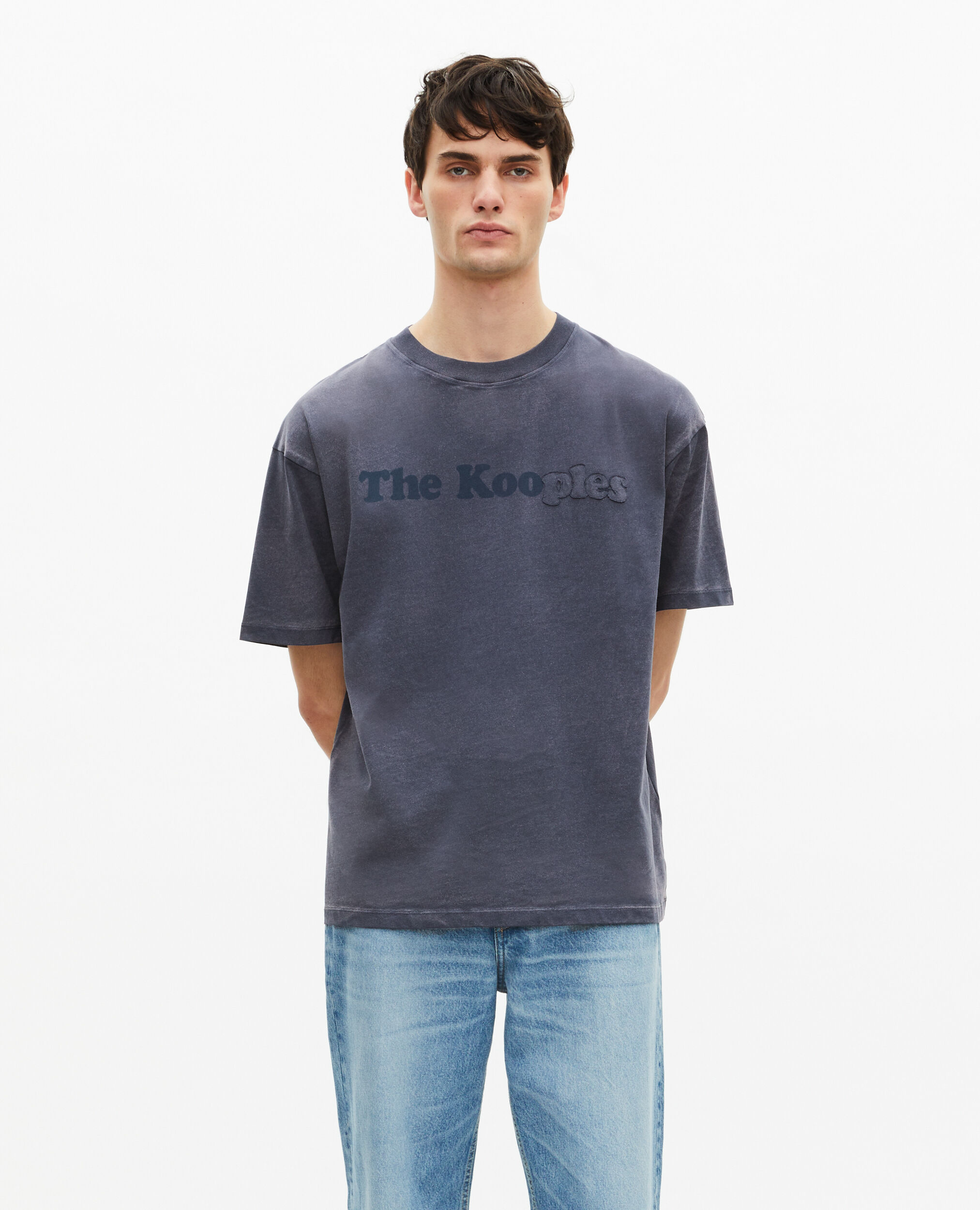 T-shirt avec logo marine, DARK NAVY, hi-res image number null