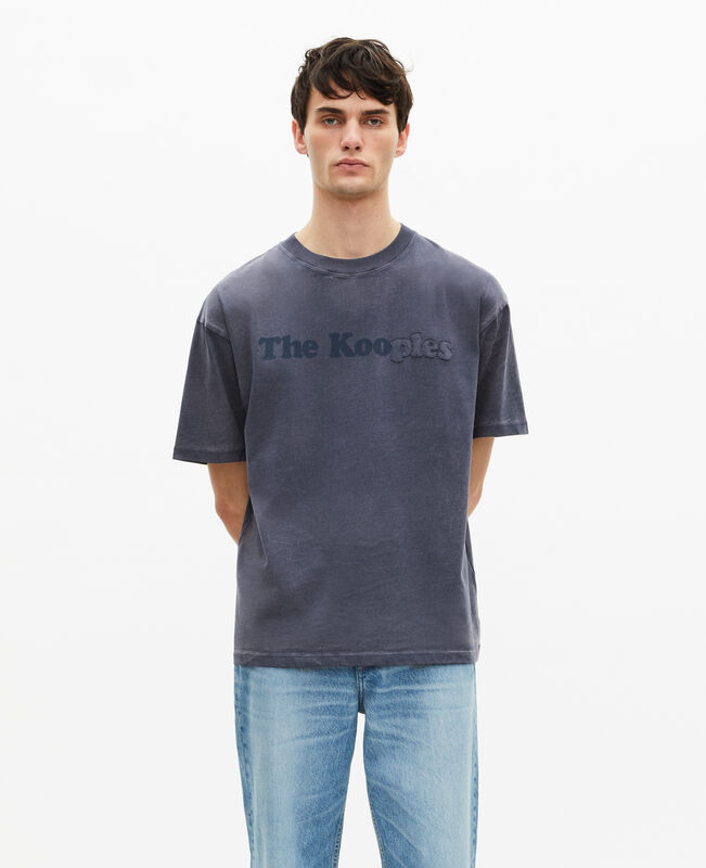 The Kooples HOMME DARK NAVY t-shirt avec logo marine