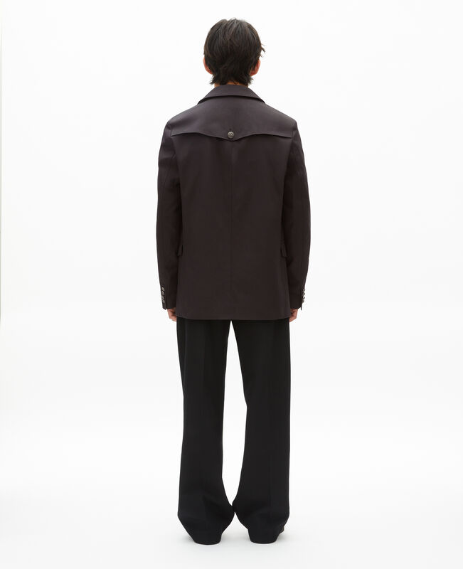 The Kooples HOMME DARK GREY manteau en coton gris