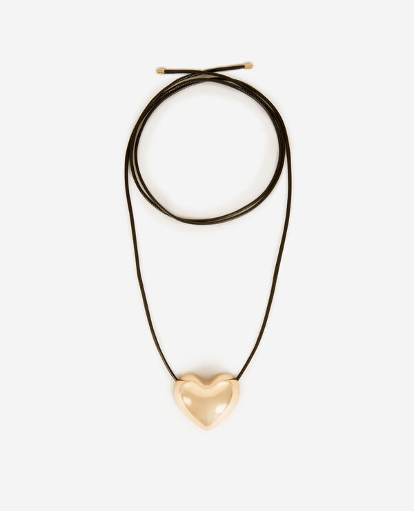 The Kooples FEMME GOLD collier pendentif cœur doré