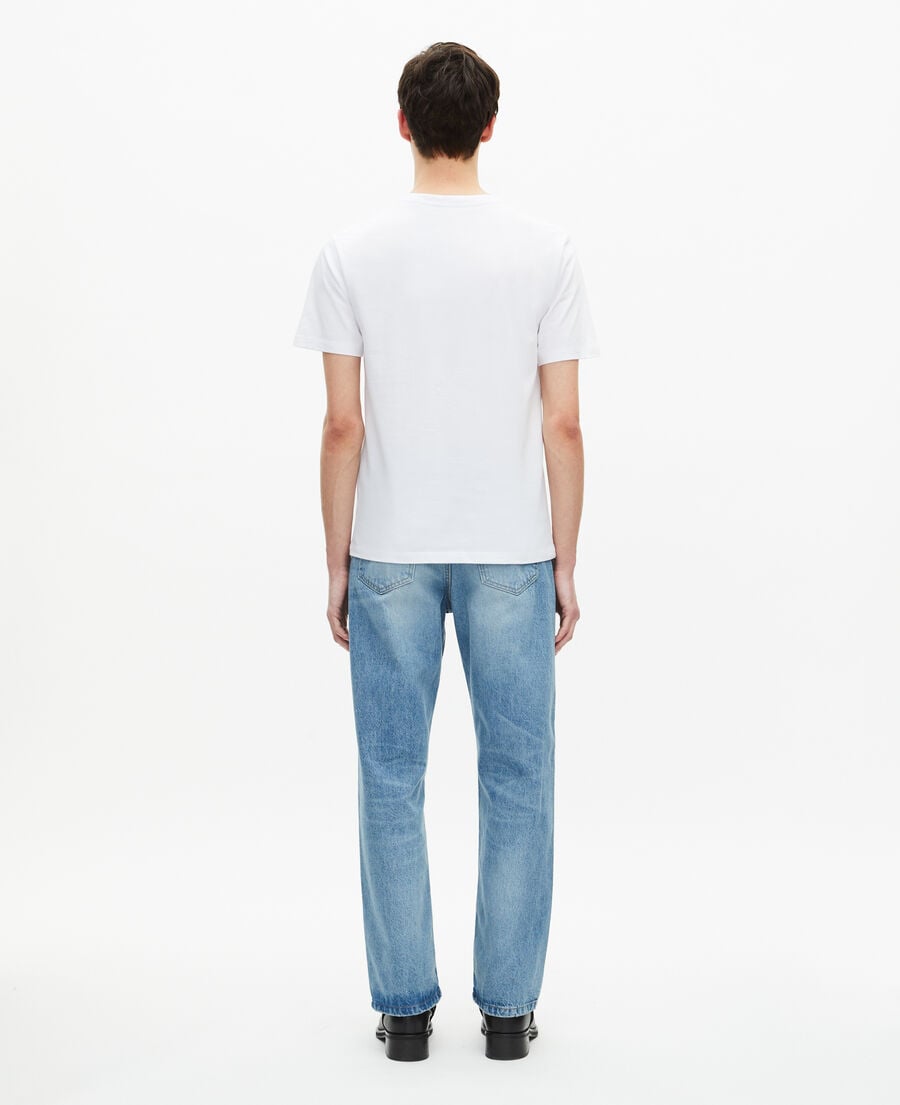 The Kooples HOMME WHITE t-shirt avec sérigraphie blanc