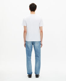 The Kooples HOMME WHITE t-shirt avec sérigraphie blanc