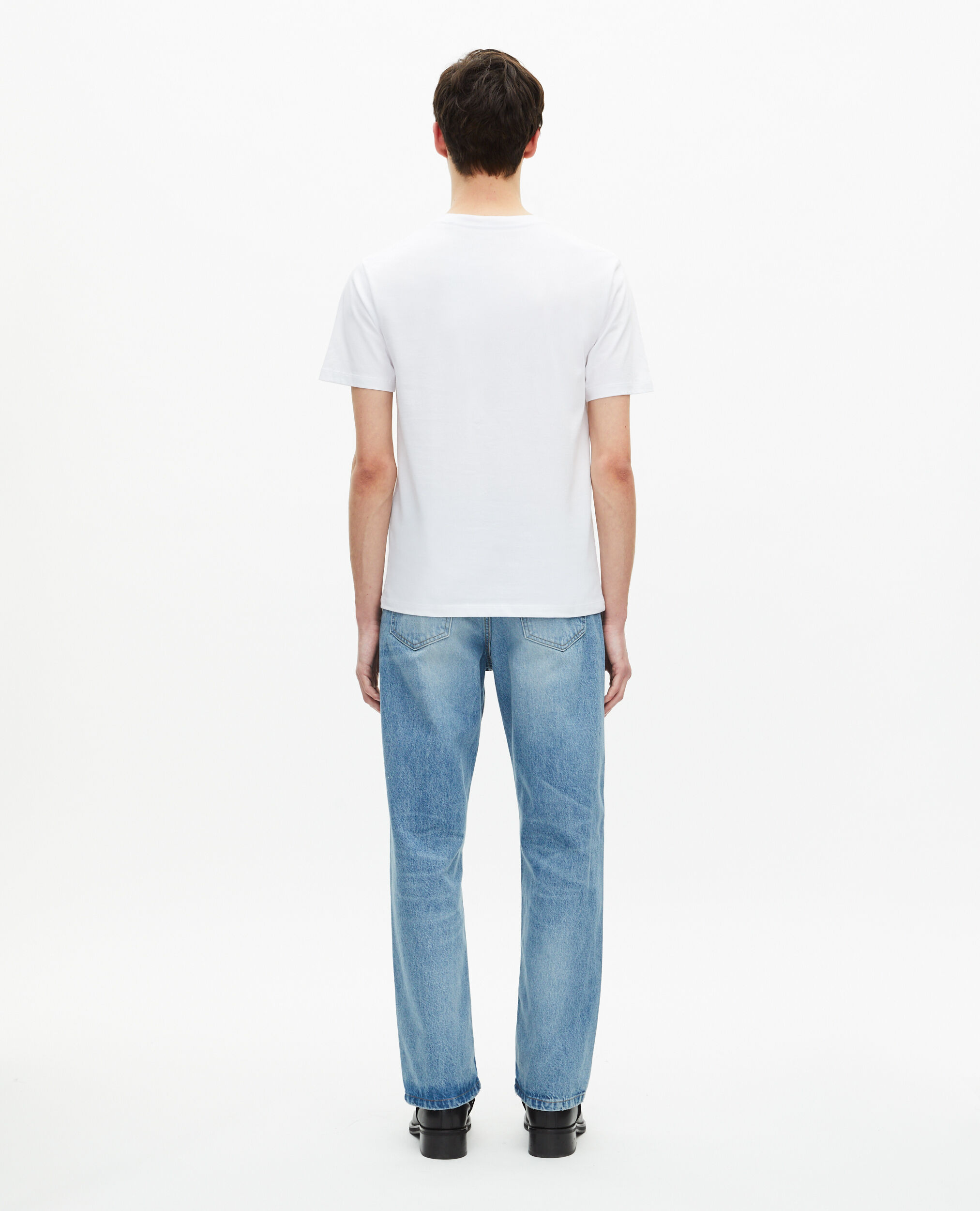 T-shirt avec sérigraphie blanc, WHITE, hi-res image number null