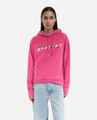 The Kooples FEMME FUSHIA sweatshirt à capuche what is rose