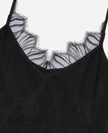 The Kooples FEMME BLACK robe nuisette longue jacquard noire