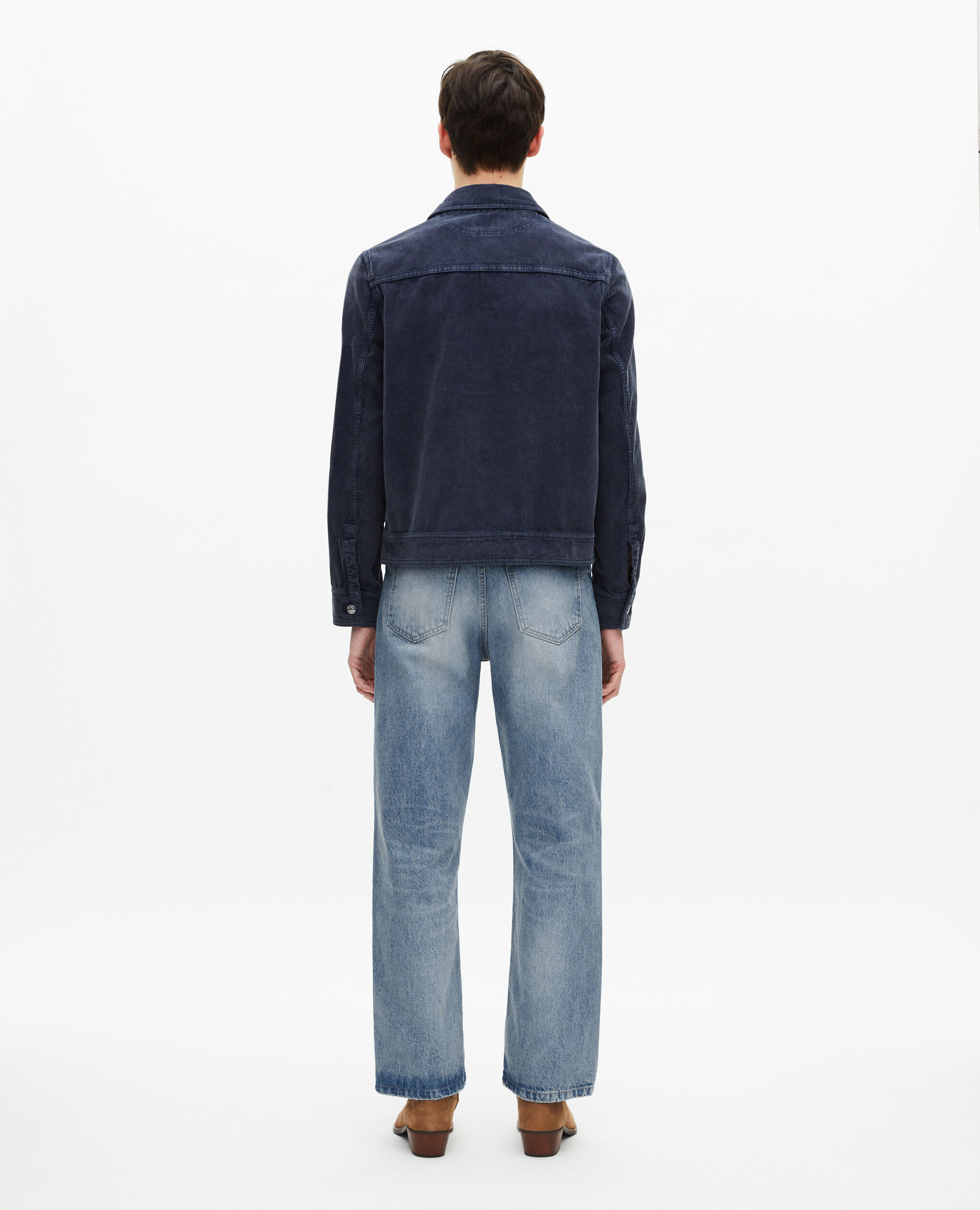 Veste en coton bleu marine, DARK NAVY, hi-res image number null