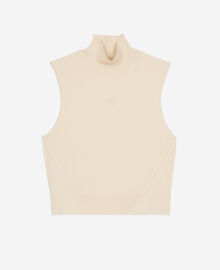 The Kooples FEMME BEIGE TAUPE top en maille beige