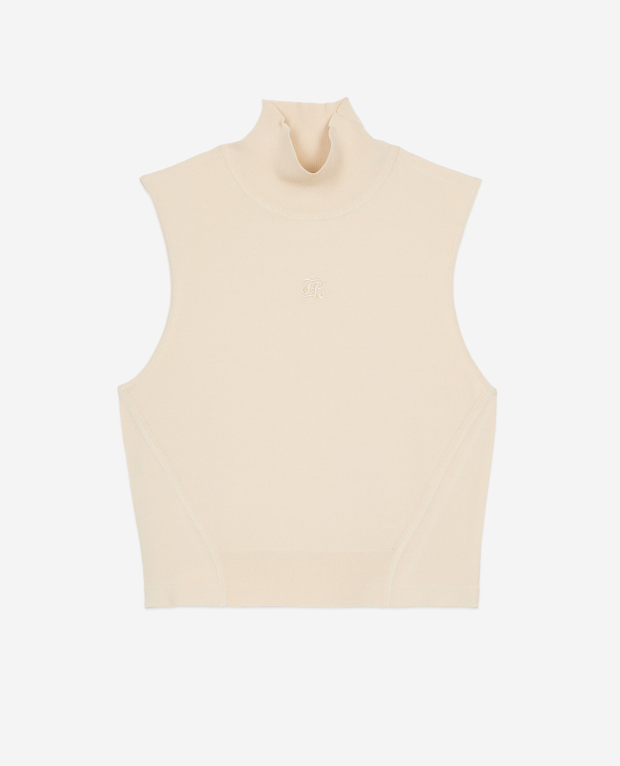 Top en maille beige, BEIGE TAUPE, hi-res image number null