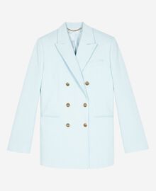 The Kooples FEMME LIGHT BLUE veste de tailleur en coton bleue