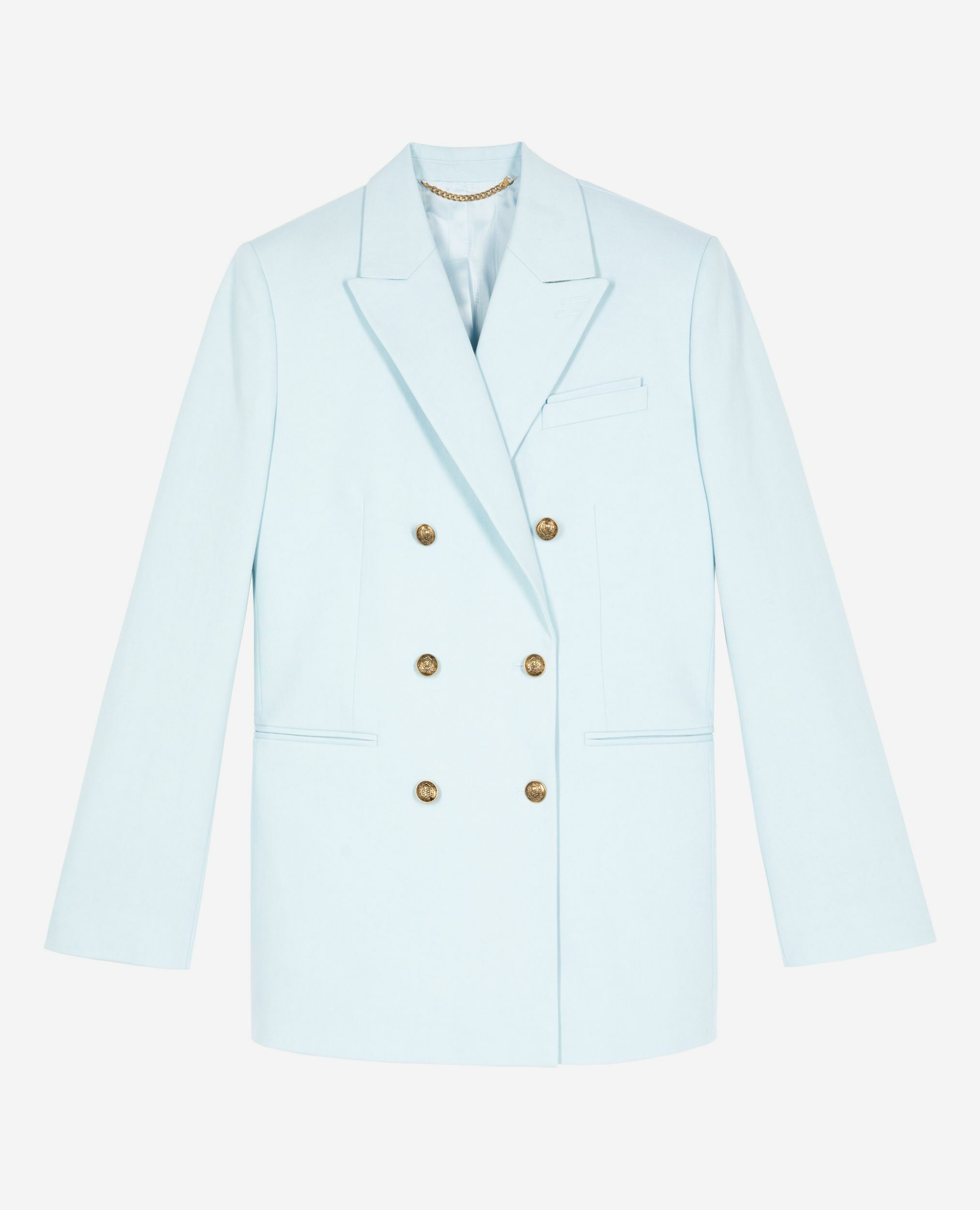 Veste de tailleur en coton bleue, LIGHT BLUE, hi-res image number null