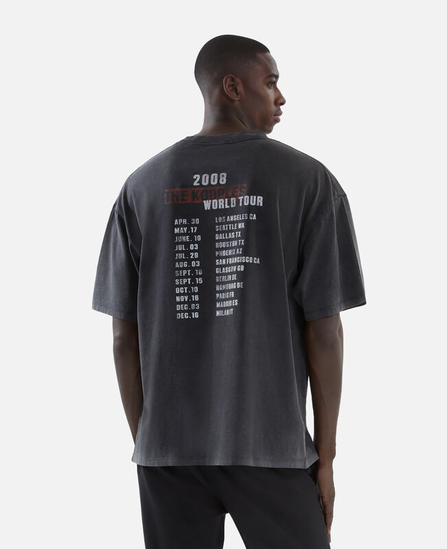 The Kooples HOMME BLACK WASHED t-shirt avec sérigraphie aigle noir