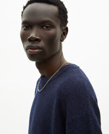 The Kooples HOMME NAVY pull en laine et lin marine