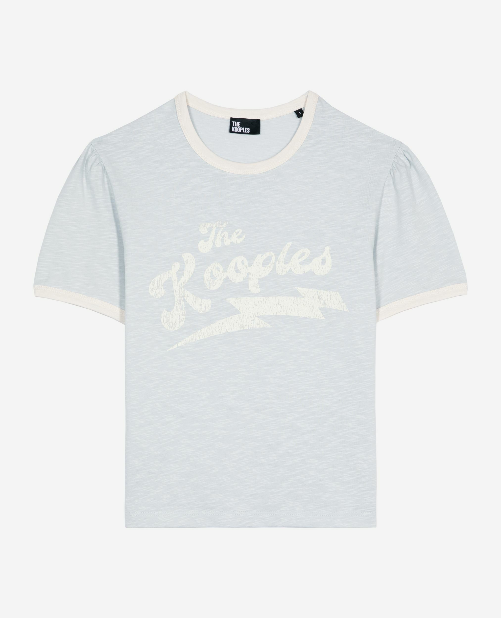 T-shirt avec sérigraphie bleu clair, LIGHT BLUE, hi-res image number null