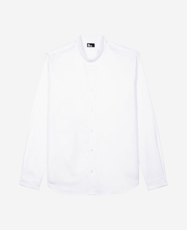 The Kooples HOMME WHITE chemise formelle col officier blanche