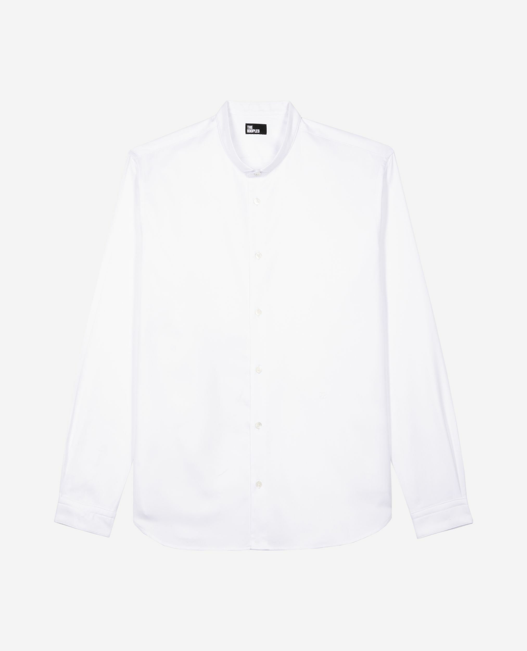 Chemise formelle col officier blanche, WHITE, hi-res image number null