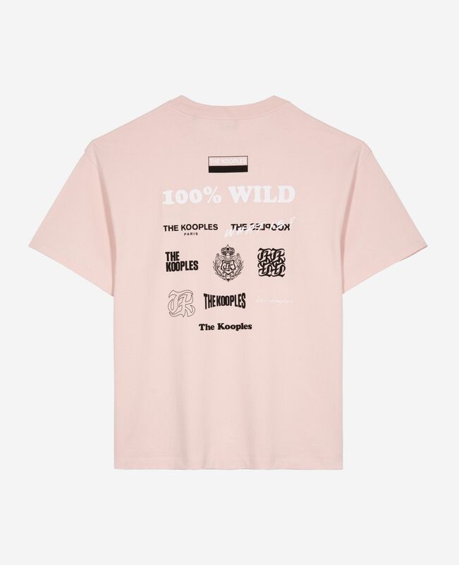 The Kooples HOMME LILA t-shirt à sérigraphie rose