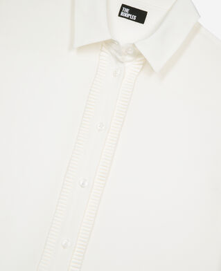 The Kooples FEMME ECRU chemise en soie écrue
