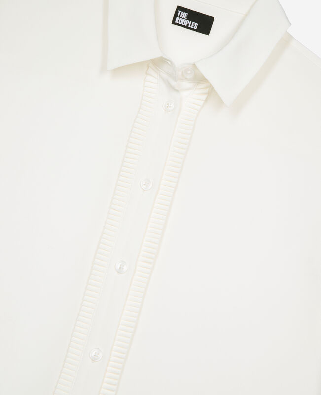 The Kooples FEMME ECRU chemise en soie écrue