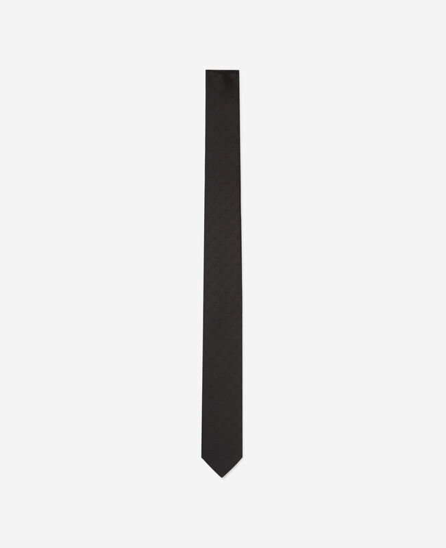 The Kooples HOMME BLACK cravate en soie noire