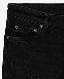 The Kooples FEMME BLACK WASHED jean slim noir