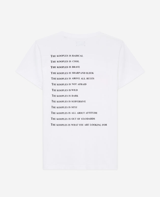 The Kooples FEMME WHITE t-shirt what is néon blanc