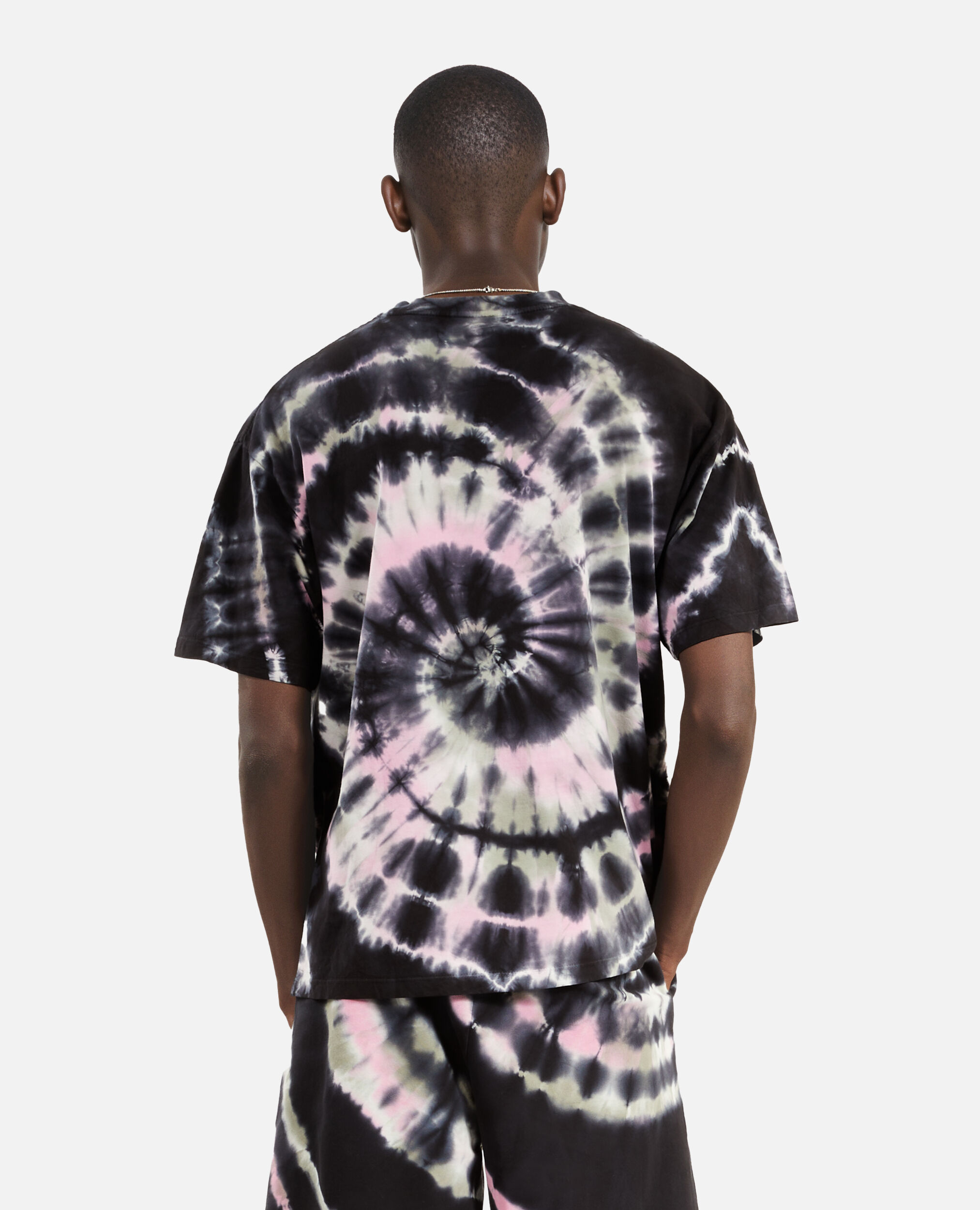 T-shirt tie and dye noir, ECRU GREEN, hi-res image number null
