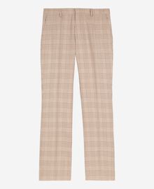 The Kooples HOMME BEIGE-BROWN pantalon de costume prince de galles beige