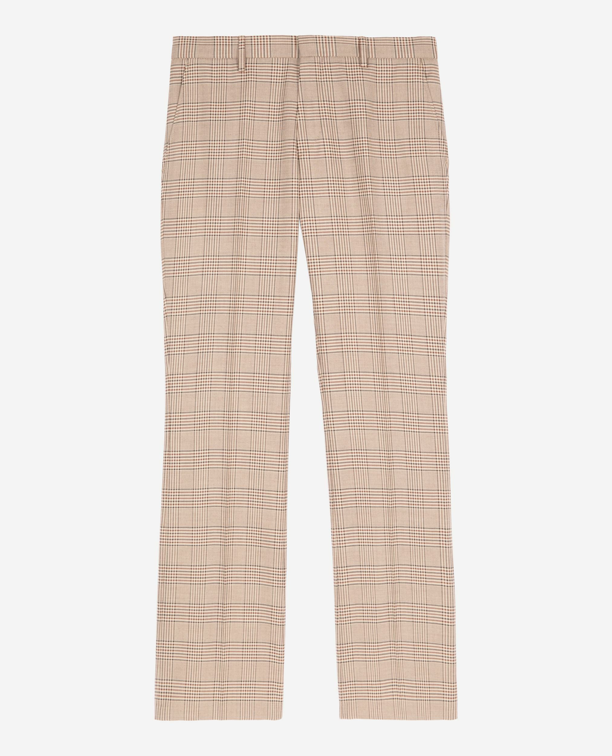 Pantalon de costume prince de Galles beige, BEIGE-BROWN, hi-res image number null