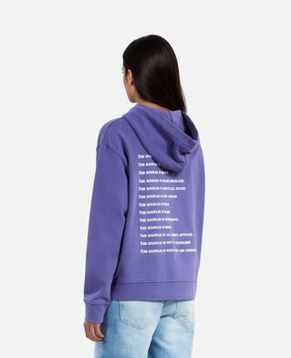 The Kooples FEMME BLUE ATLANTIQUE sweatshirt à capuche what is violet