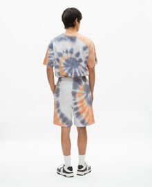 The Kooples HOMME NEW LIGHT BLUE short imprimé tie and dye bleu