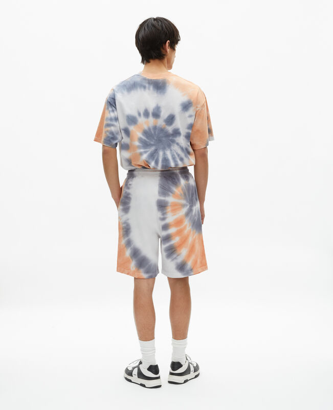 The Kooples HOMME NEW LIGHT BLUE short imprimé tie and dye bleu