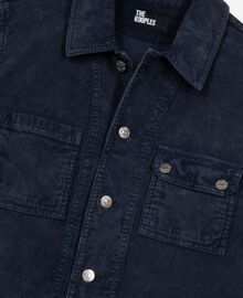 The Kooples HOMME DARK NAVY veste en coton bleu marine