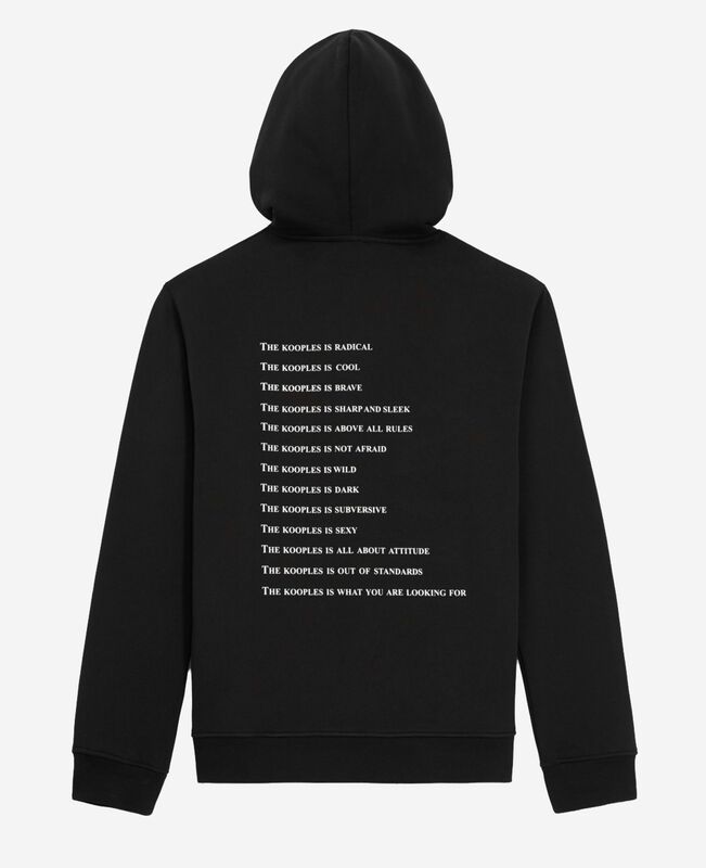The Kooples HOMME BLACK sweatshirt à capuche what is noir