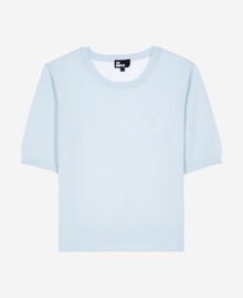 The Kooples FEMME BABY BLUE pull manches courtes bleu clair