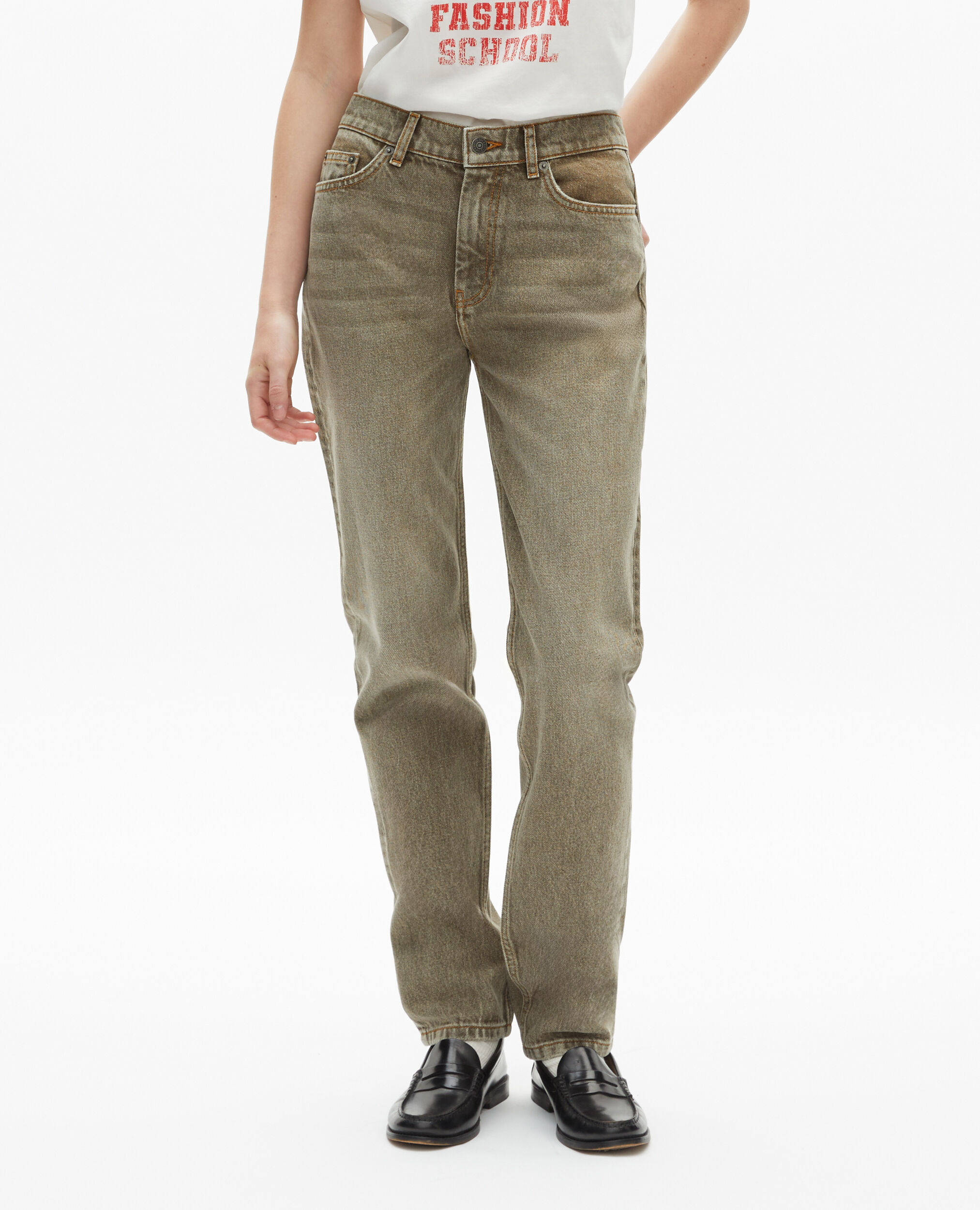 Jean slim olive, OLIVE, hi-res image number null
