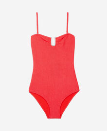 The Kooples FEMME RED maillot de bain the kooples x luz une pièce bustier rouge