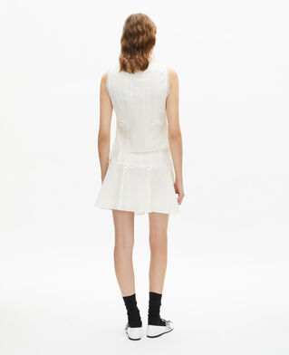 The Kooples FEMME ECRU top avec dentelle écru