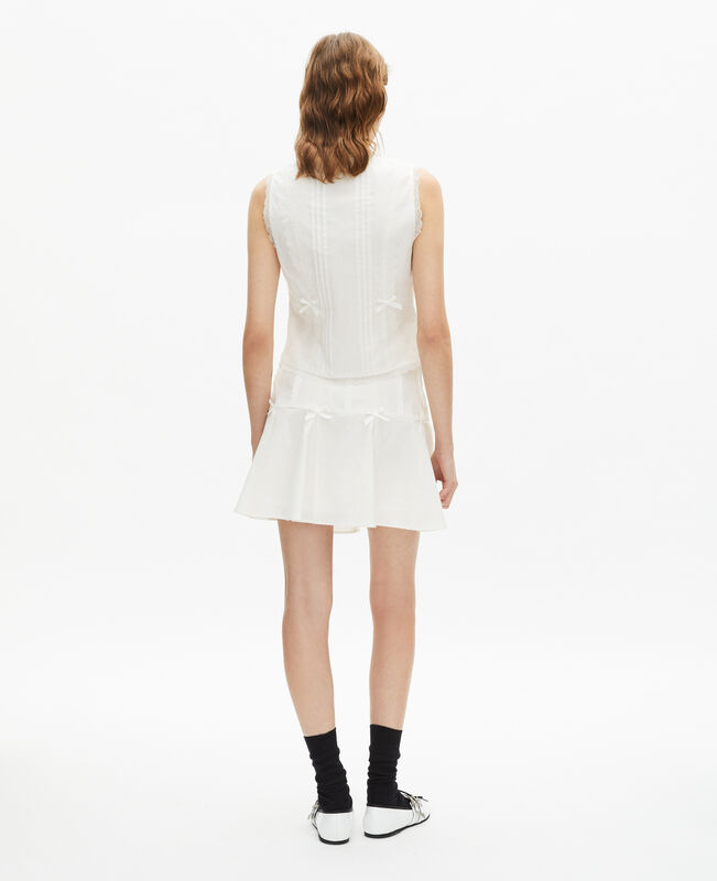 The Kooples FEMME ECRU top avec dentelle écru