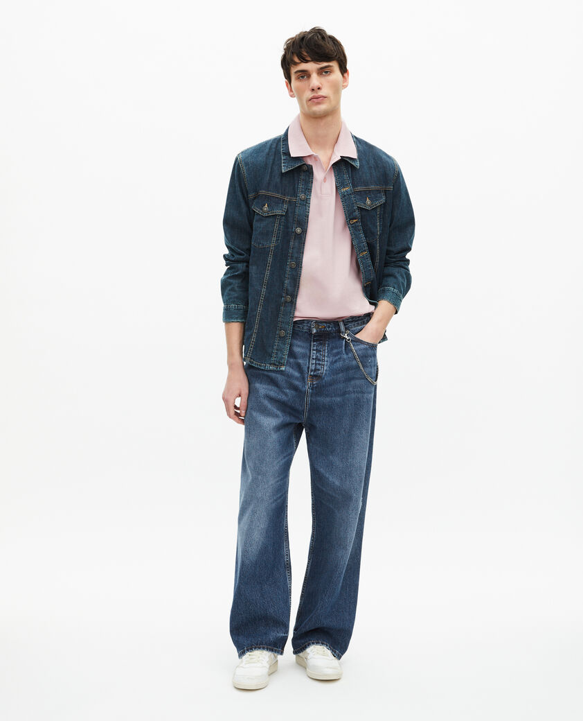 The Kooples HOMBRE LILA polo de piqué con cuello clásico rosa pálido