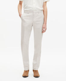 The Kooples HOMME ECRU pantalon de costume écru