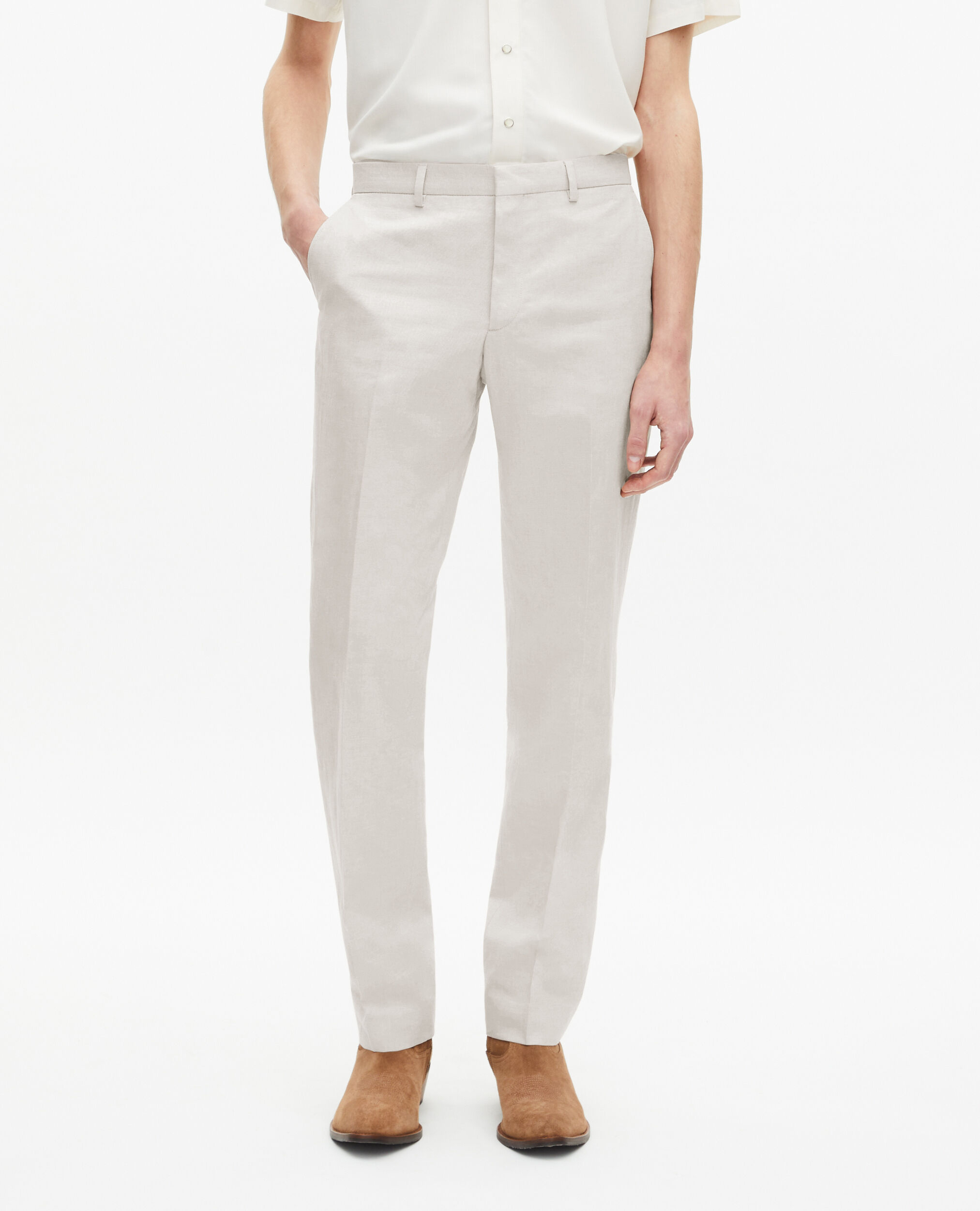Pantalon de costume écru, ECRU, hi-res image number null