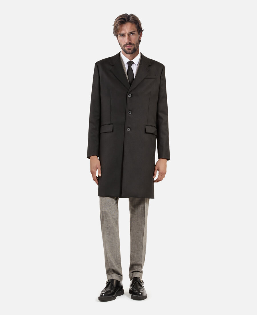 The Kooples MEN BLACK black wool coat